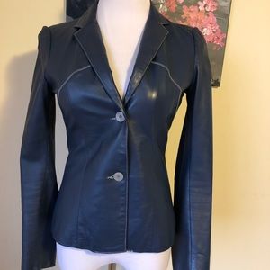 GARRETT Italian Genuine Leather Jacket As New